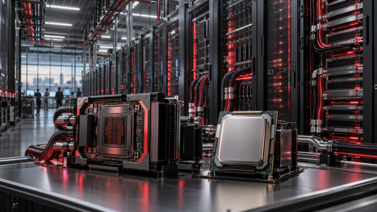 AI 가속기와 서버 CPU, 액체냉각 랙이 결합된 AMD AI 데이터센터 플랫폼